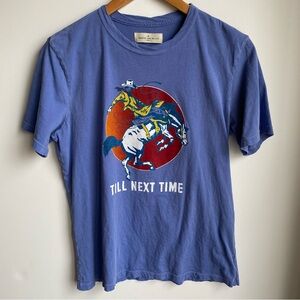 imogene + willie Western Cowboy T-Shirt SS “Till Next Time” Small Faded Navy